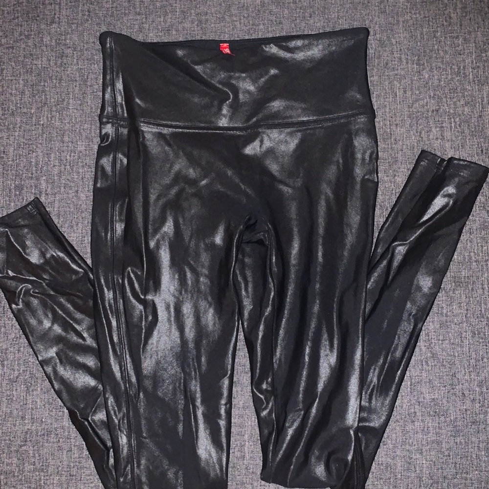Spanx faux leather legging size s